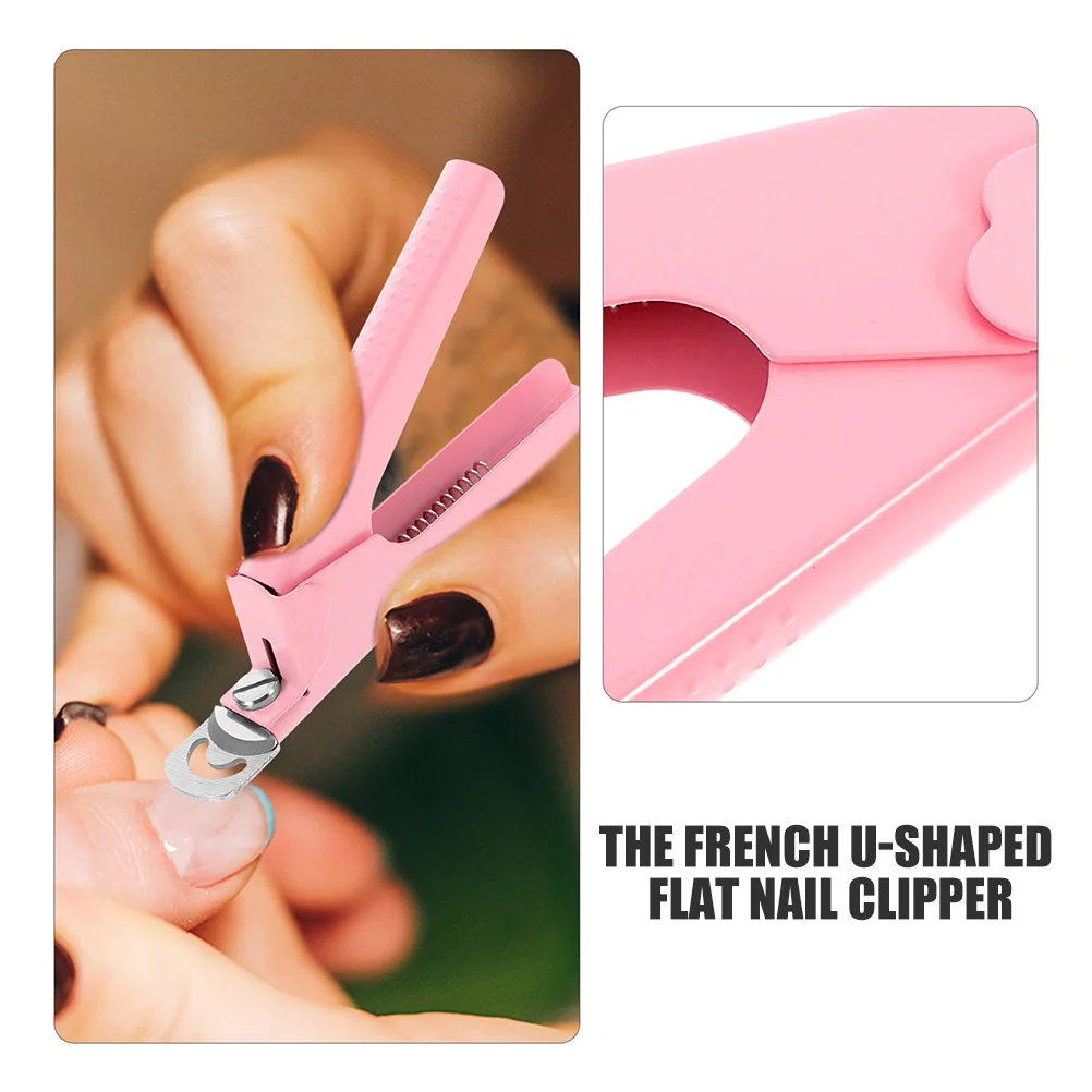 Juego de cortaúñas de acero inoxidable, herramientas de manicura portátiles para uñas gruesas, diseño en forma de U, Kit de uñas encarnadas, uñas de viaje, 2 uds.