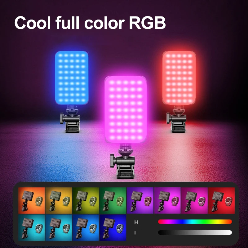 Mobile Phone Full-color RGB Fill Light Mobile Led Light Selfie Led Light Video Shooting Light Led Light Photography Video Light