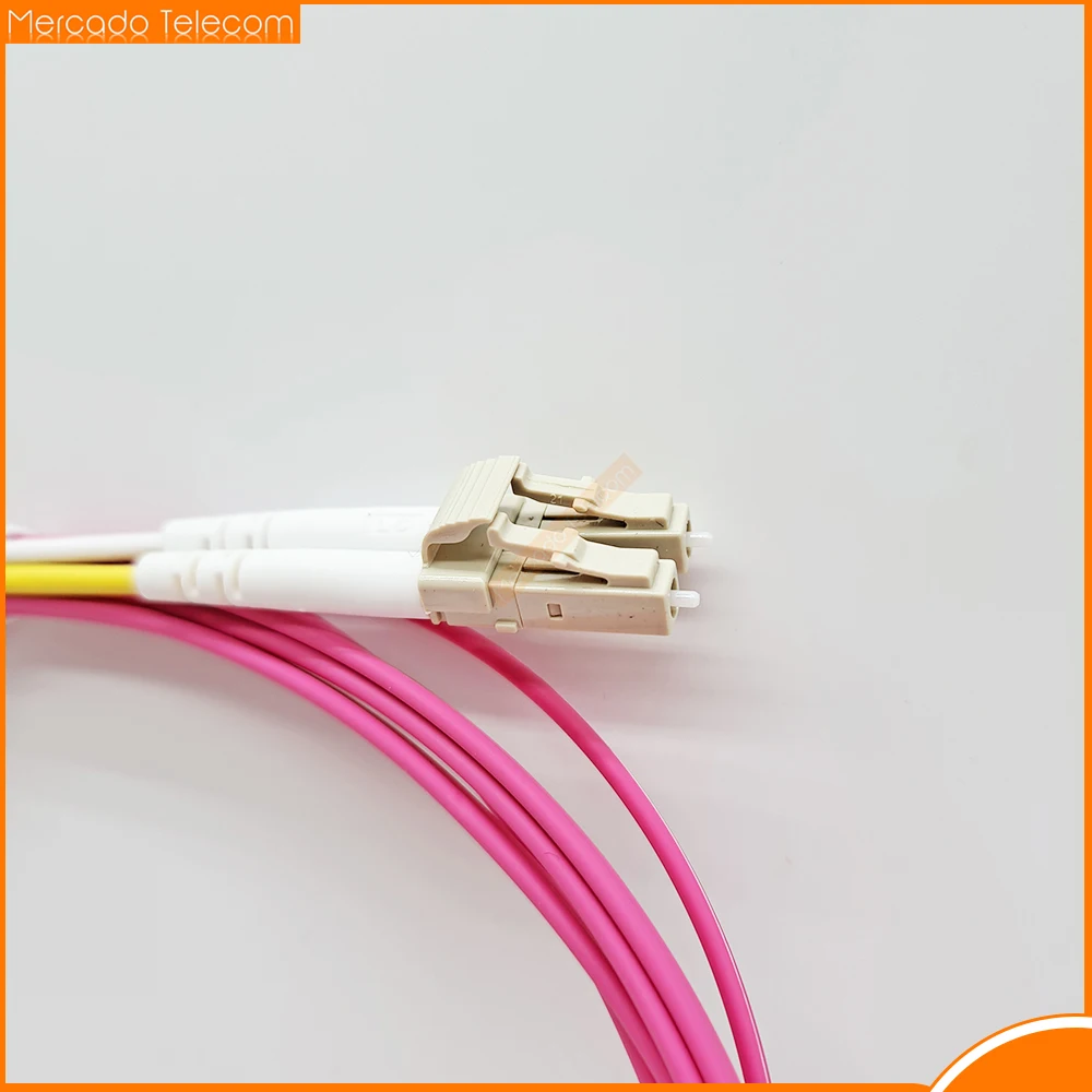 10pcs/lot LC-LC Multi-Mode OM4 Fiber Cable 2.0/3.0mm Multimode Duplex LC-UPC Fiber Optical Jumper Patch Cord 1M/2M/3M/5M