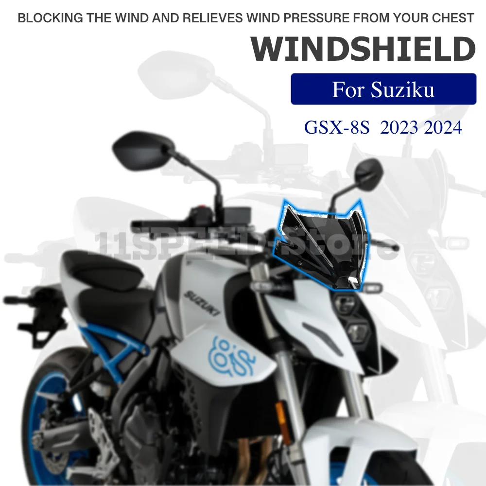 Sport WindScreen Fits For SUZUKI GSX-8S GSX8S 2023 2024 gsx8s 2023 2024 Motorcycle Accessories Windshield Visor Deflector