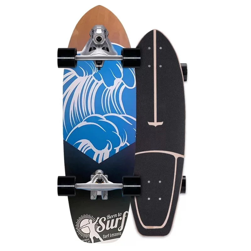 76CM Surfskate Beginner Surf Skate Board Carving Pumping Longboard Complete Ready To Rider Land Surf Skateboard Sport Scooter