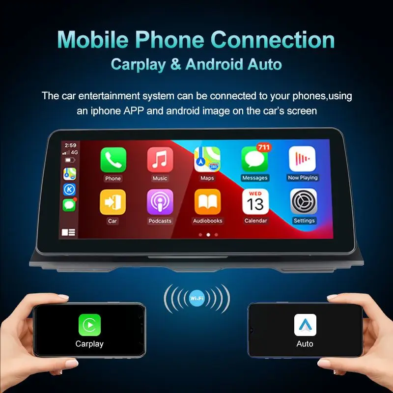 12.5 بوصة لسيارات X5/X6 E70 E71 نظام ملاحة GPS شاشة تعمل باللمس تدعم CarPlay Android Auto Bluetooth Dashboard