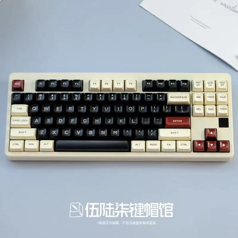 ASA Roman keycap Xueyuan duży węglowy łosoś pbt dwukolorowa adaptacja 61/68/75/84/87 i inne klawiatury mechaniczne