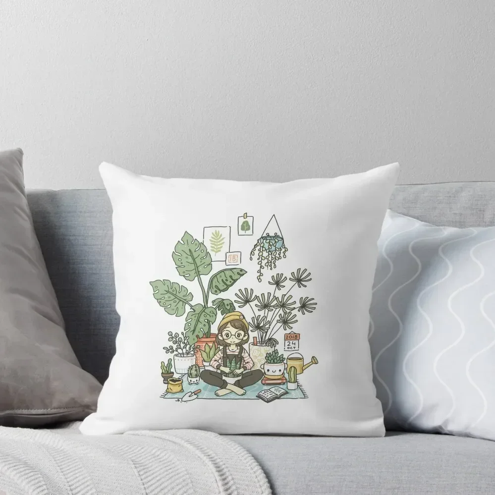 

Plant Lady Throw Pillow Marble Cushion Cover autumn pillowcase luxury sofa pillows Cushions For Decorative Sofa pillow