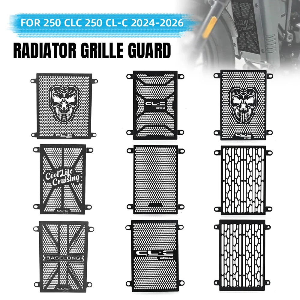 

Motorcycle Accessories Radiator Guard Grille Protection Cover For CFMOTO 250 CLC 250 CL-C 2024 2025 2026 T5-5754 Aluminium