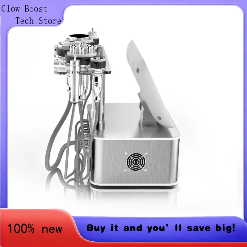 

Glow 6 in 1 Ultrasonic Cavitation Radio Frequency RF Vacuum Weight Loss Bio Microcurrent Anti-aging Body Face Slim