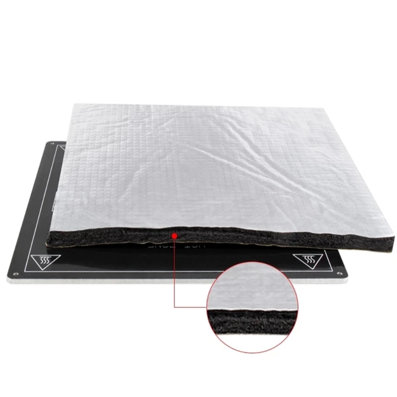 3D Printer Heat Bed Foil Self-Adhesive Insulation Cotton 3D Printer Cold-resistant, Heat-resistant, Waterproof Foil Pad 896C