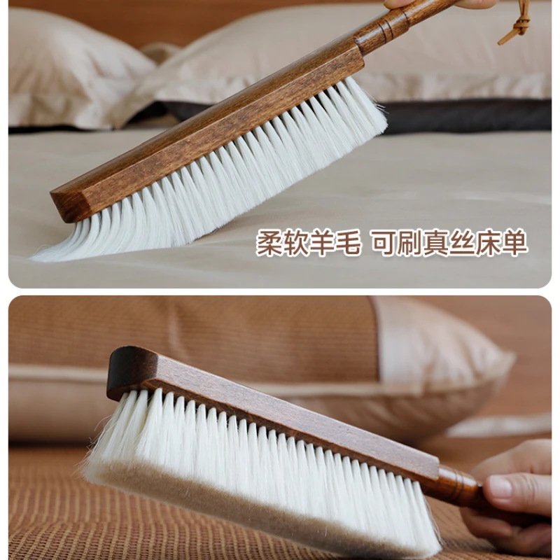 Simple Bed Brush Household Wool Horse Mane Soft-Brush Dust Remover Cleaning Brush Coat Bristle Carpet Sweeper