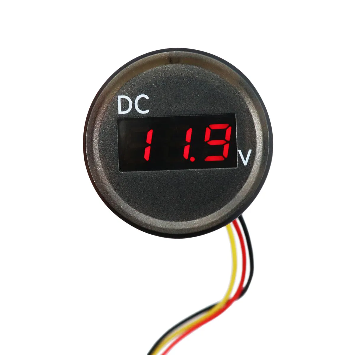 0-100V IP67 Waterproof LED Digital Voltmeter for Motorcycle Car Dc Voltage Gauge Clear Display Heavy-Duty Weather Resistant