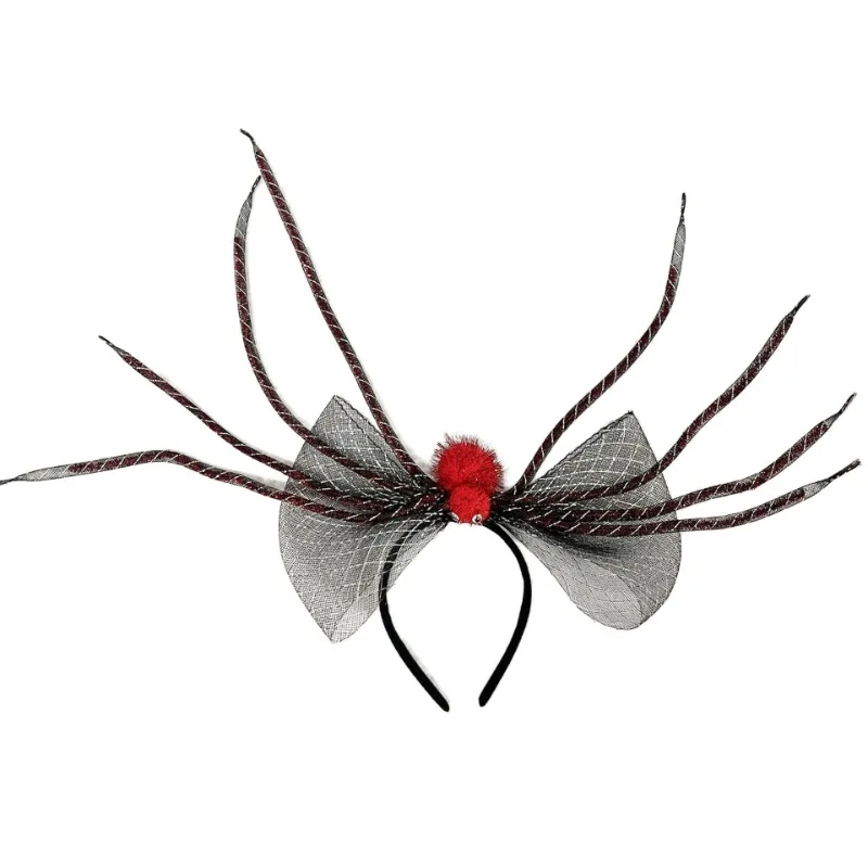 Diadema de araña para Halloween, tocado para Cosplay, juego de rol, Festival de fantasmas para adultos