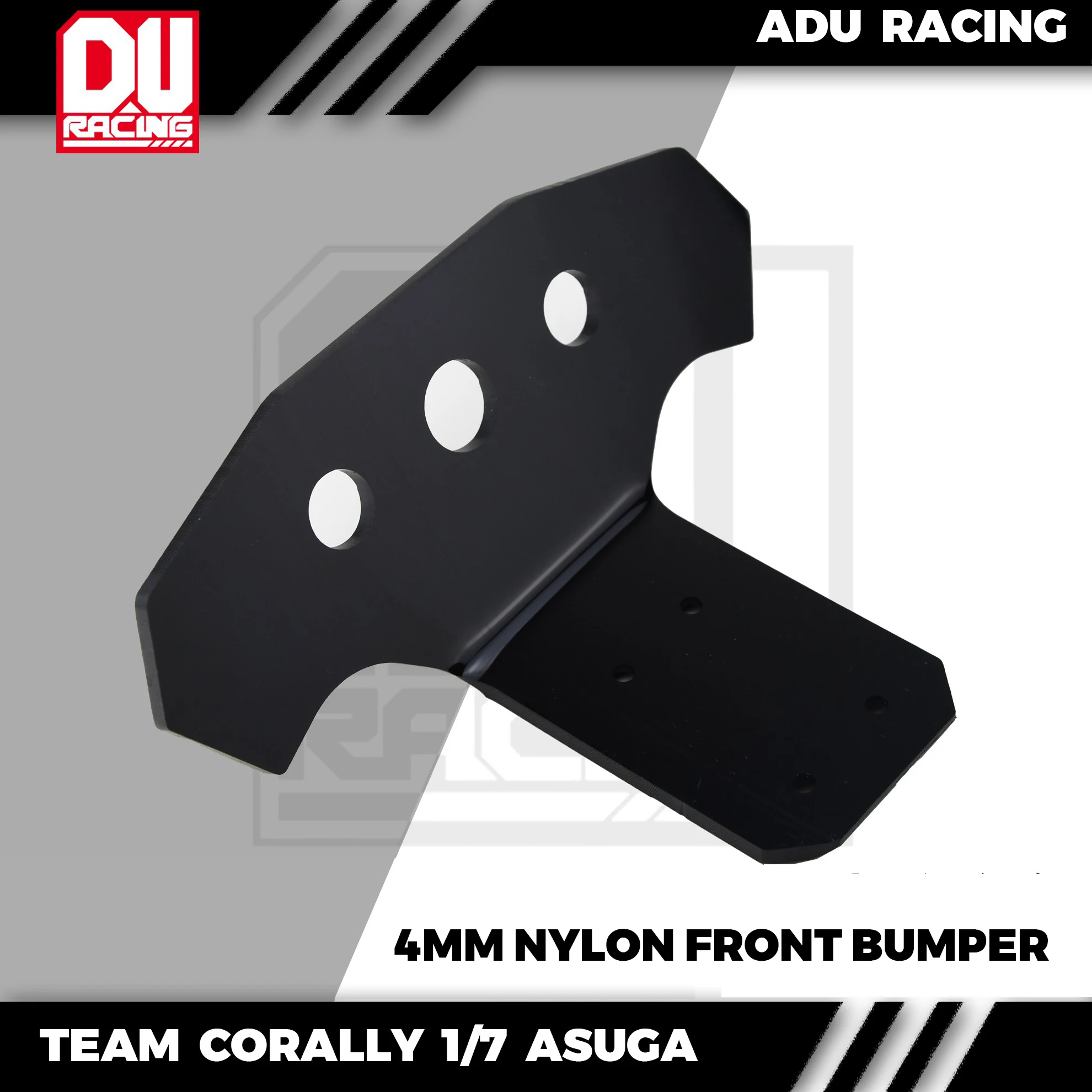 ADU Racing-Frente Nylon para Equipe CORALLY, 1/7 ASUGA XLR 6S