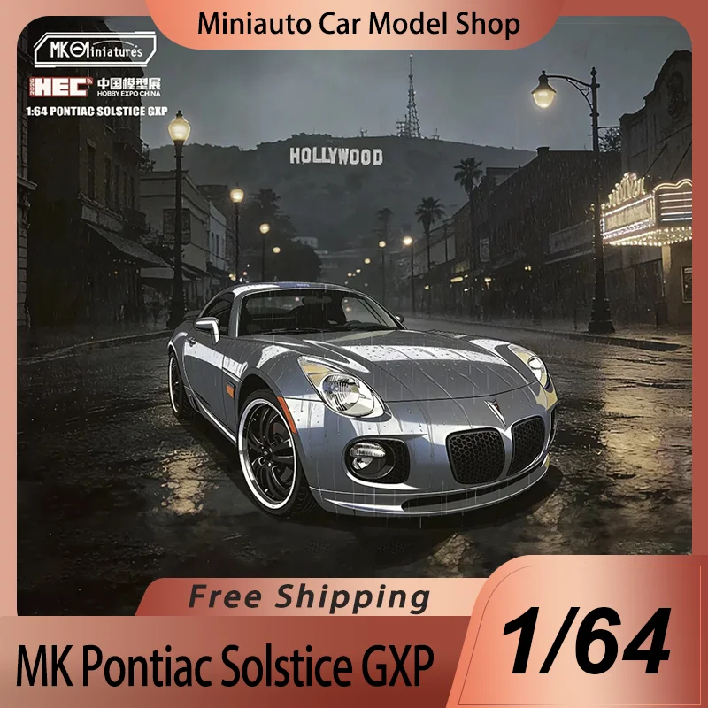 Novo em Estoque: Miniaturas Mk 1:64 Pontiac Solstice GXP HEC 2026 - Modelo em Liga Fundida de Carro Pontiac Solstice