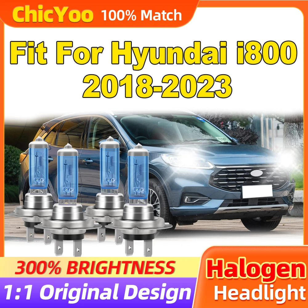 

Fit For Hyundai i800 2018-2020 2021 2022 2023 24000LM Car Halogen Headlights 200W Turbo Auto Lamps 6000K 12V HID Xenon Lights