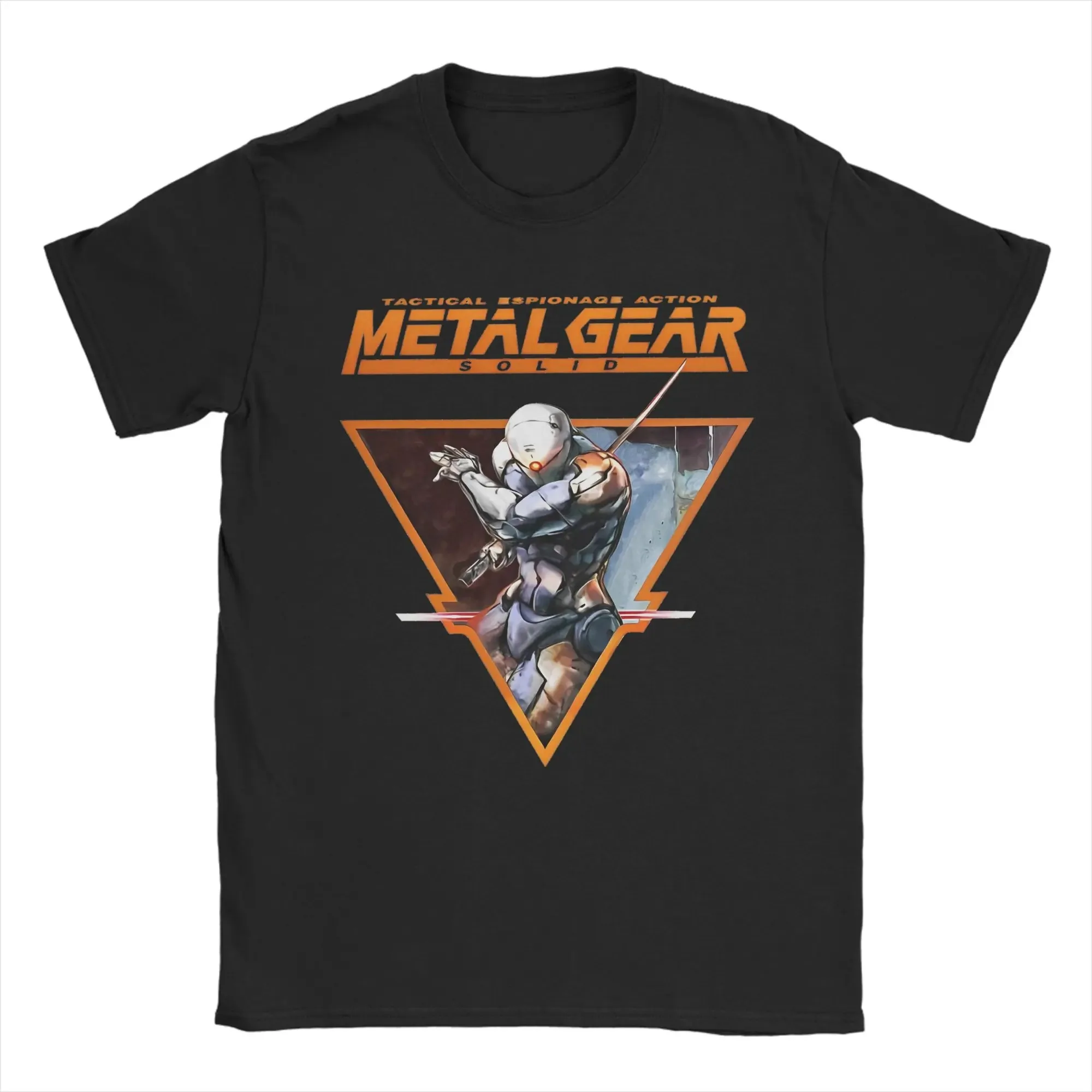 Camiseta de Algodón con Estampado Gráfico de Metal Gear Solid en Oferta, para Hombre y Mujer, Estilo MGS, Cuello Redondo, Manga Corta, Casual, Talla Grande