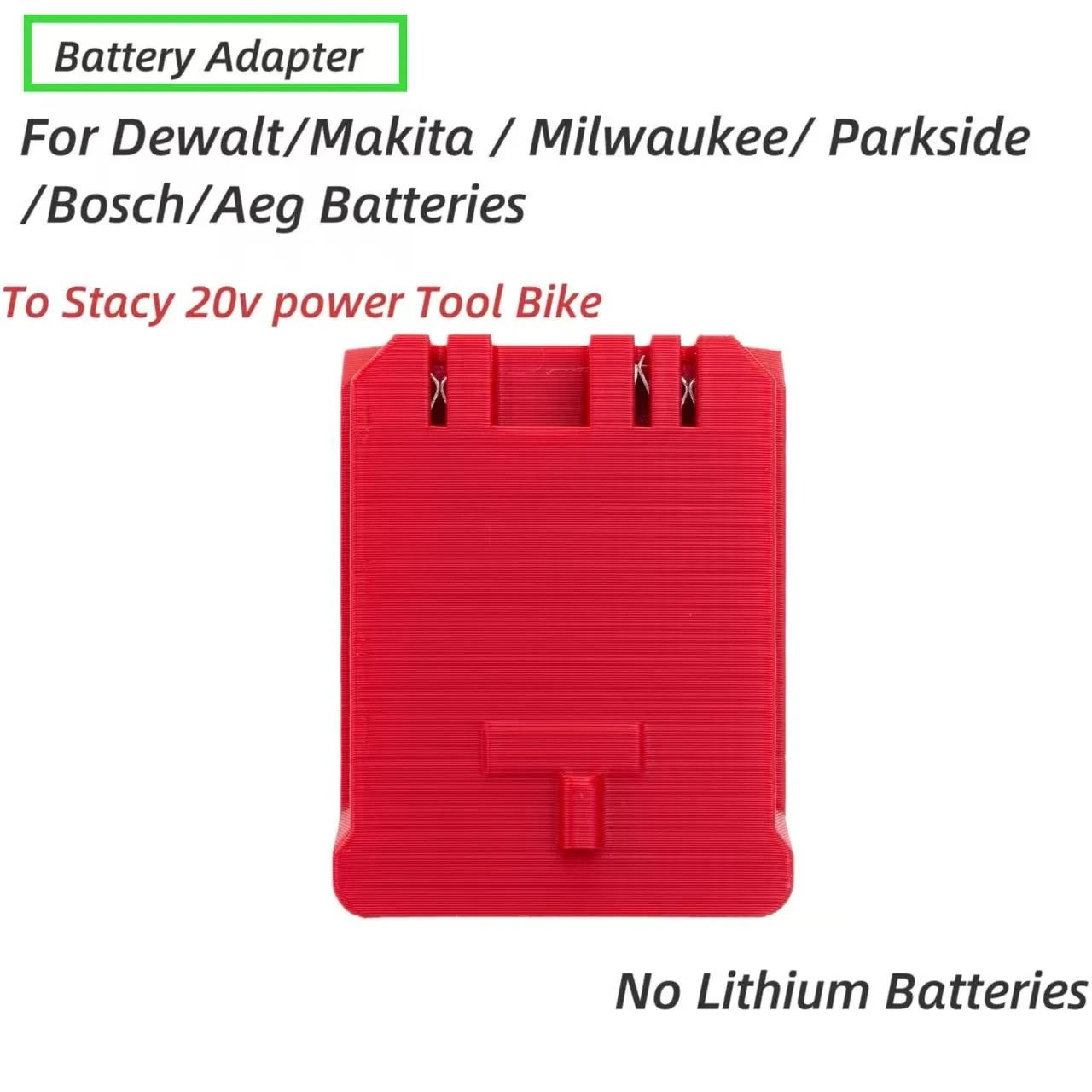 

Множество преобразователей для литиевых аккумуляторов серии 18В для адаптеров сверл под литиевые аккумуляторы 20В для велосипедов (только преобразователь)