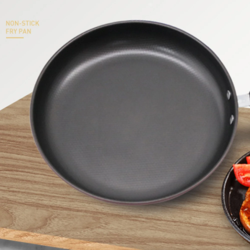 Kleine Antihaft-Bratpfanne und Wok. Beliebte Pfanne, Antihaft-Pfanne, Bratpfanne, Wok, stickige Pfanne, Kochpfanne. Kleiner Haushaltshelfer