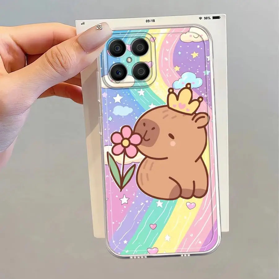 Colorful Capybara Soft Phone Cover Case for Honor X8b X7b X9b 90 Lite X8a X9a X8