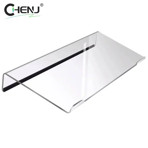 Imagen 2 del producto Soporte acrílico para teclado de ordenador, bandeja elevadora para teclado de 78 teclas, soporte transparente antideslizante para teclado de escritorio, suministros de oficina