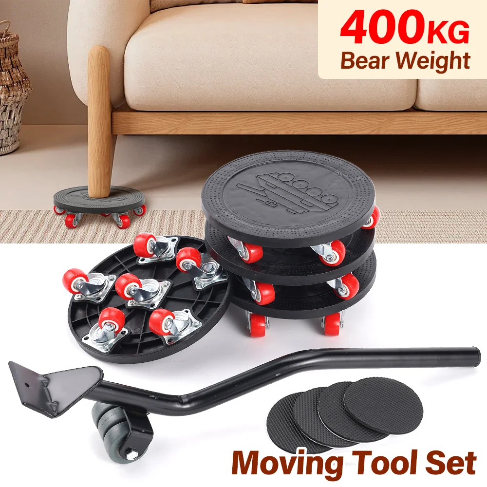 Professional Furniture Mover Tool Large Heavy Furniture Moving Set Transport Lifter Wheeled Mover Roller Universal Wheel Bar