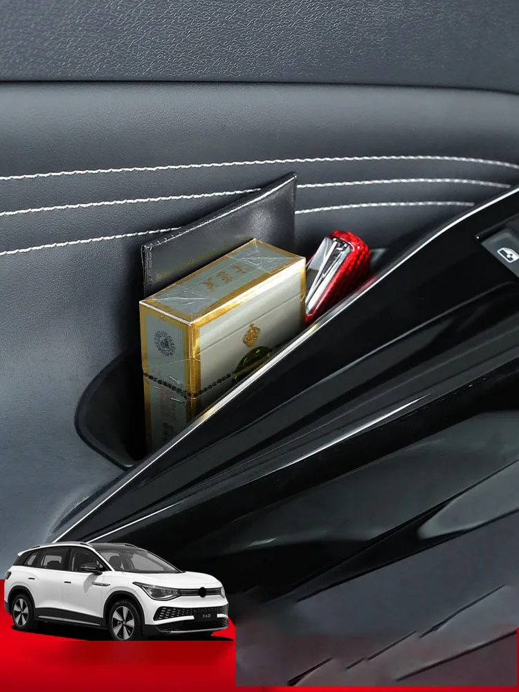 Car Door Armrest Storage Box For Volkswagen ID.4Crozz  ID.3 ID.4X ID.6Crozz Door Armrest Handle Organizer Tray Car Accessories