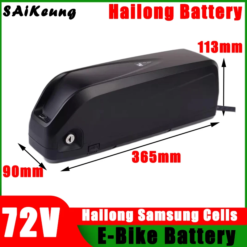 Hailong 72v ricaricabile 48V bici elettrica moto 52v 60V 36V 20ah 24ah 25/30/35/40/45/50/60ah Scooter batteria al litio