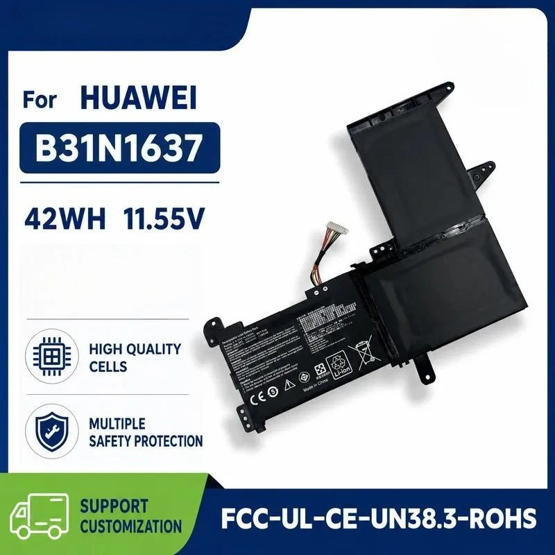 Replacement Battery for ASUS S510U V580QR X510UN X510UF S510UQ F510U B31N1637 Laptop Internal Li-ion Battery Pack