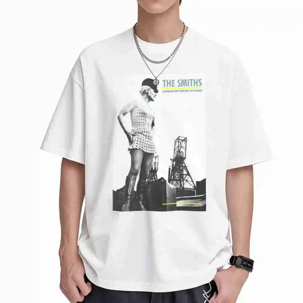 The Smiths Barbarism Begins At Home German Promo Short Sleeve Tee 100% Cotton T-Shirt