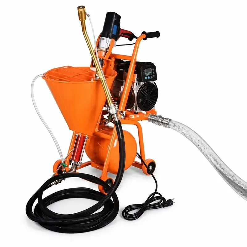 for Mobile 220V Brushless Motor Screw Pump Electric Mortar Spraying Machine Numerical Control Integrated Cement Grouting