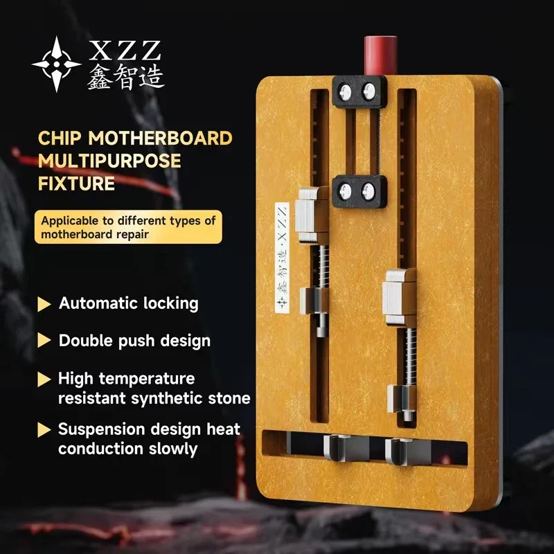 

XZZ T2 Dual-axis Multi-function Fixture High Temperature Resistance PCB Holder Motherboard CPU IC Chip Soldering Rework Platform