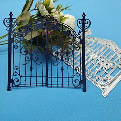 Patterned Iron Door Metal Cut Dies Stencils for Scrapbooking Stamp/Photo Album Decorative Embossing DIY Paper Cards