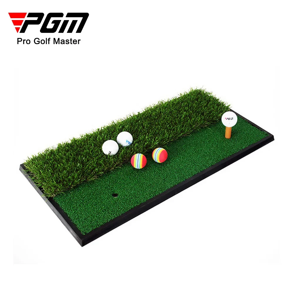 PGM Golf Double Color Mini Hitting Mat Fairway Exercise Swing Practice Training Golf Dual Grass Strike Mat