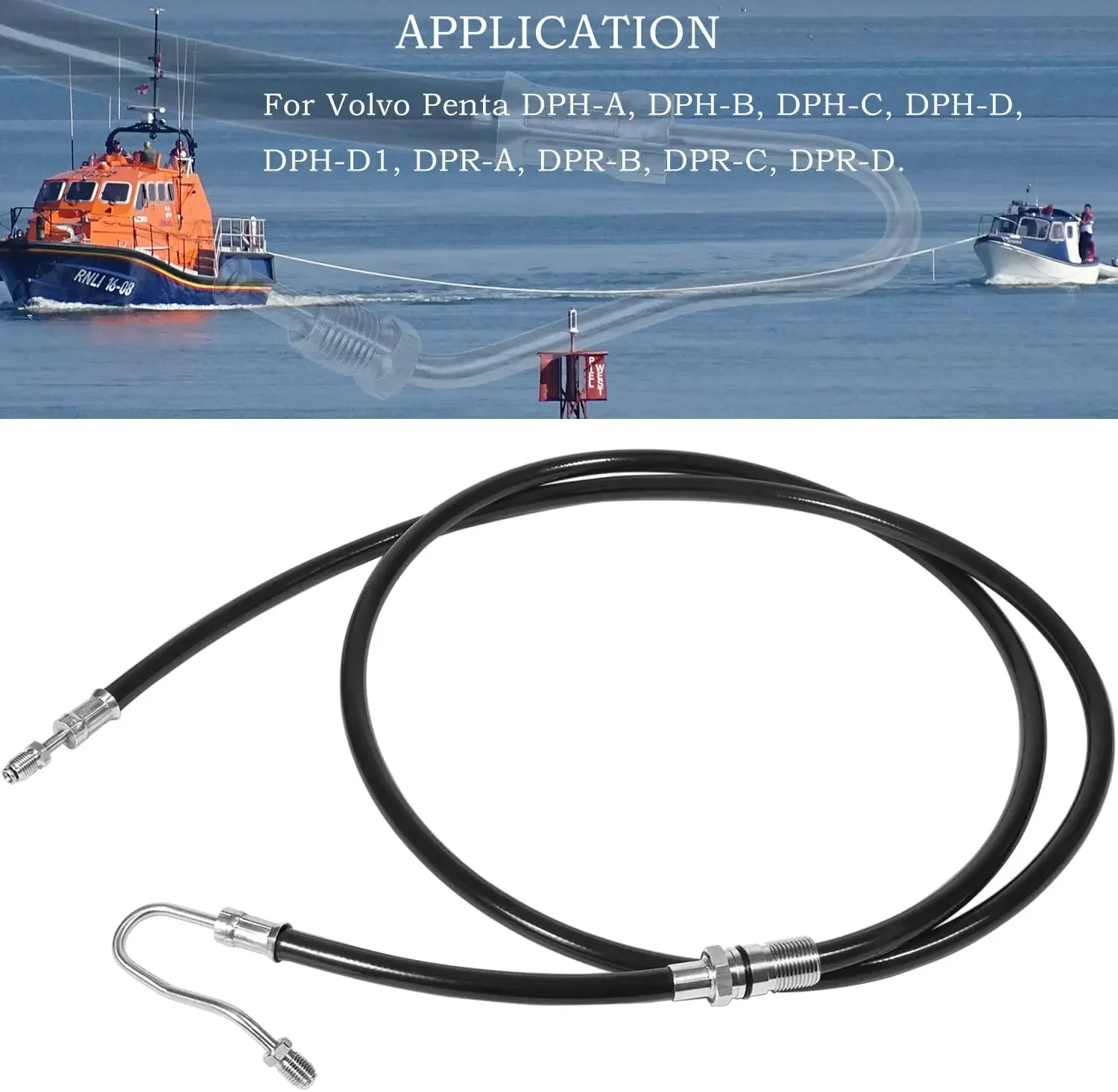 Cuhang Qian Hose Powertrim  For Volvo Penta DPH DPR Sterndrives Replaces 21721548 3809559