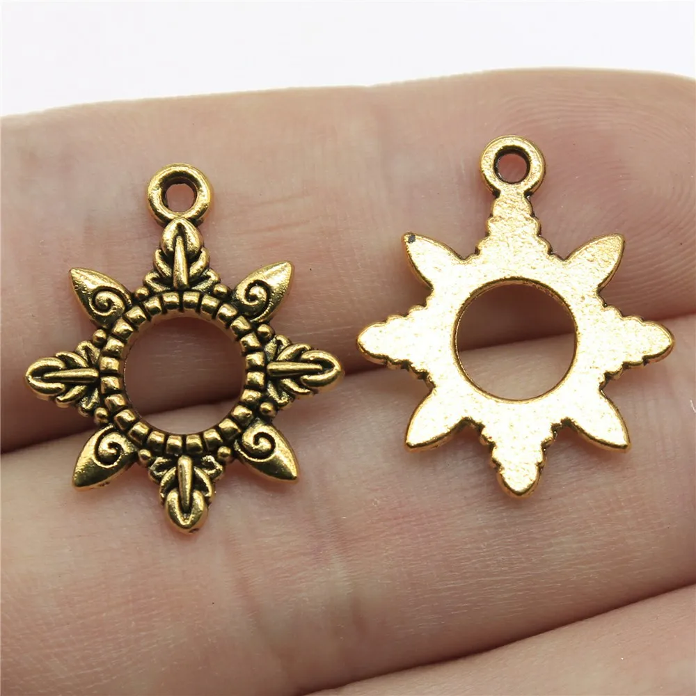 Wysiwyg 10 stücke 22x18mm 3 Farben Sonne Charms Anhänger für DIY Schmuck machen hand gefertigten Schmuck Handwerk Ergebnisse