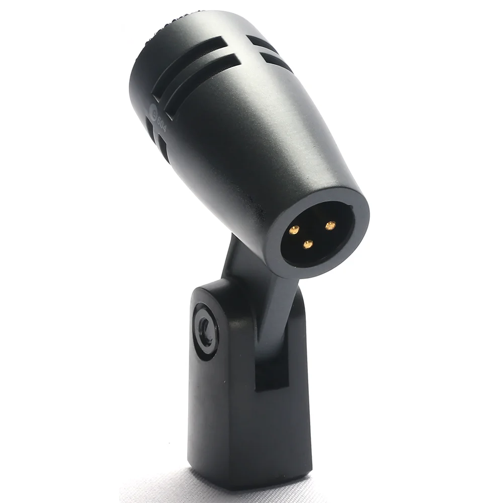 E604 Tom Snare Evolution Series Cardioid Instrument Wired Drum Microphone e 604 with Clip Arm Mount for Professional recording image 4