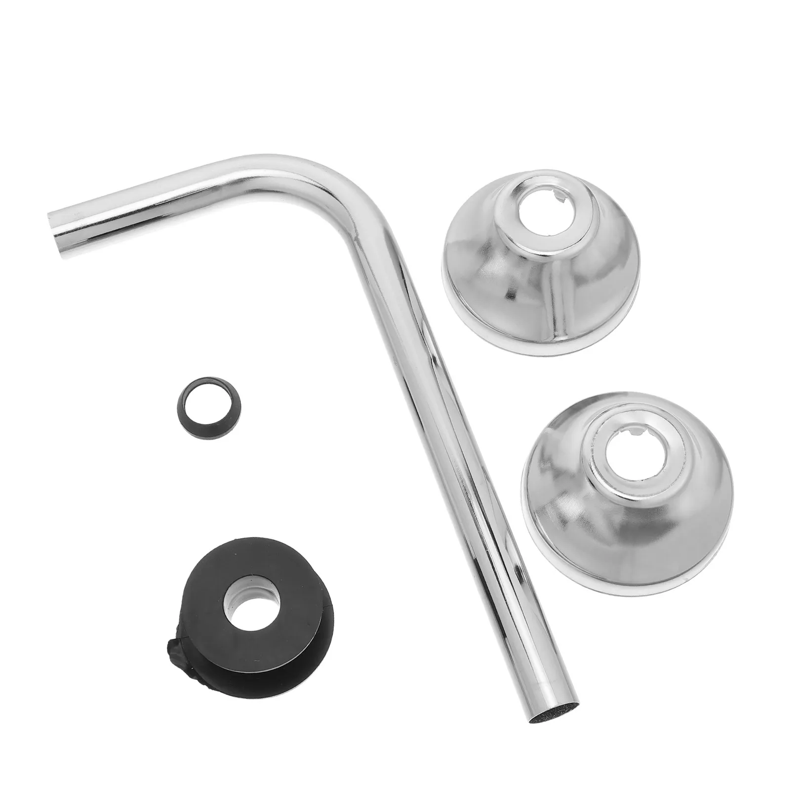 Flexible Urinal Supply Tube Heavy Duty Braided Stainless Steel Hose for Public Toilet Quick Connect Small Drain Pipe Fitting