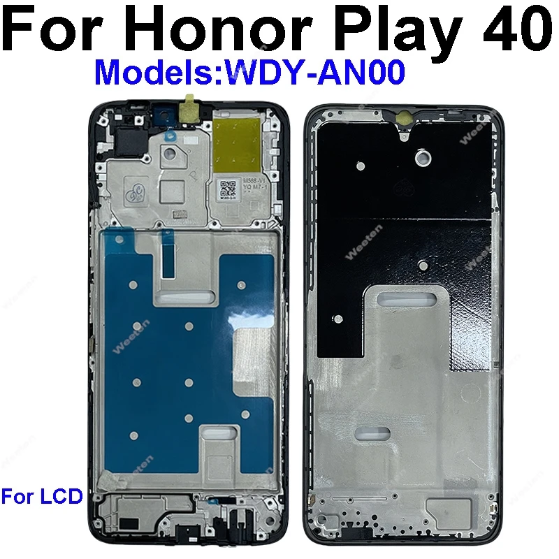 LCD Middle Frame Bezel Cover For Huawei Honor Play 40 WDY-AN00 Middle Frame Housing with Side Button Replacement Repair Parts