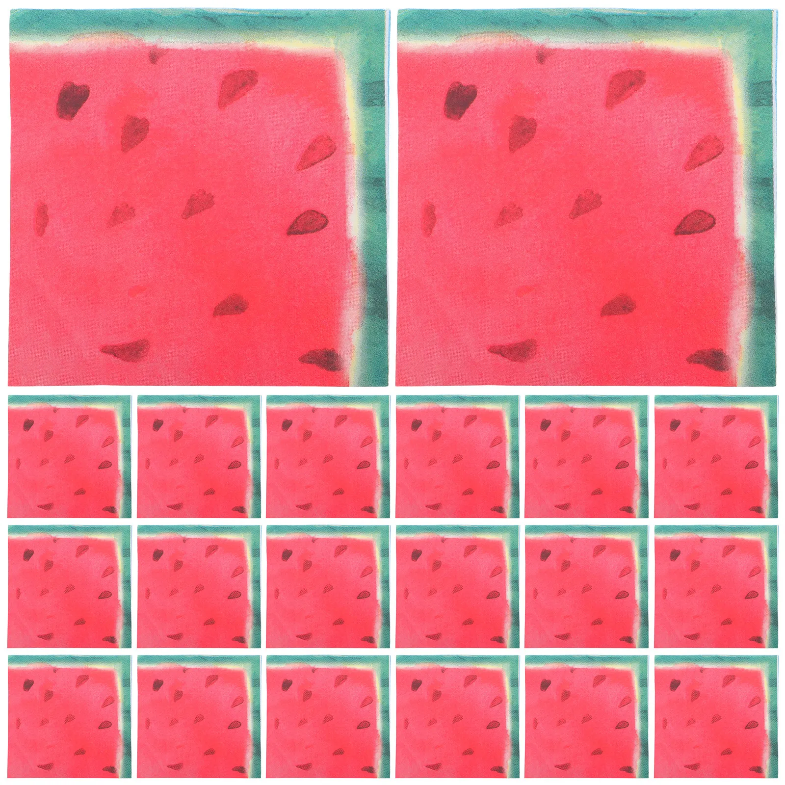 

100PCS Watermelon Pattern Napkin Fruit Theme Napkins Party Birthday Supplies Baby Shower Table Decor Luncheon Fruits