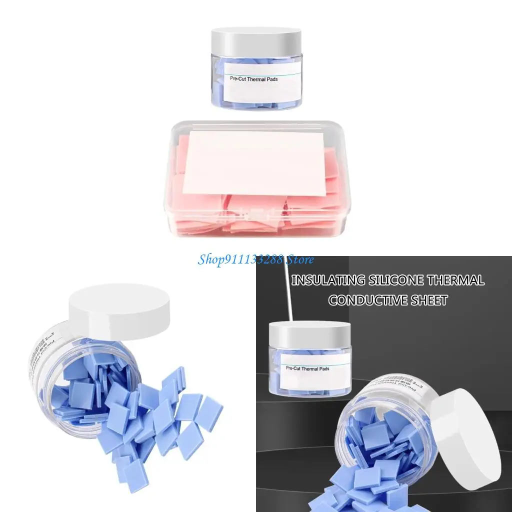 

G88D Multipurpose Silicone Thermal Conductive Pad 12x12mm 100/50Pieces for CPU & GPU