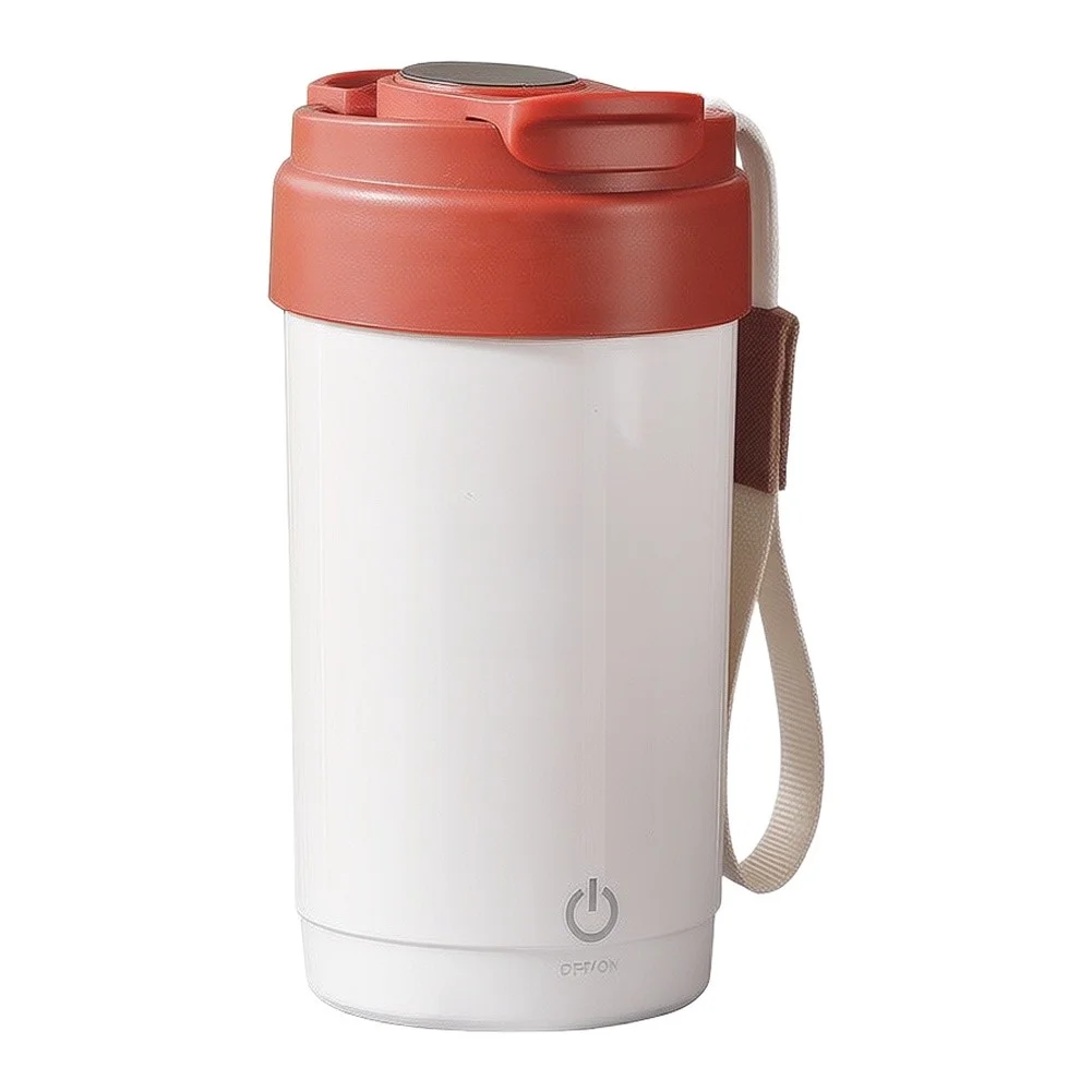 300ML Automatic Stirring Mug with Digital LCD Temp Readout for Coffee Tea Lemonade Protein Mix 316 SS USB Rechargeable