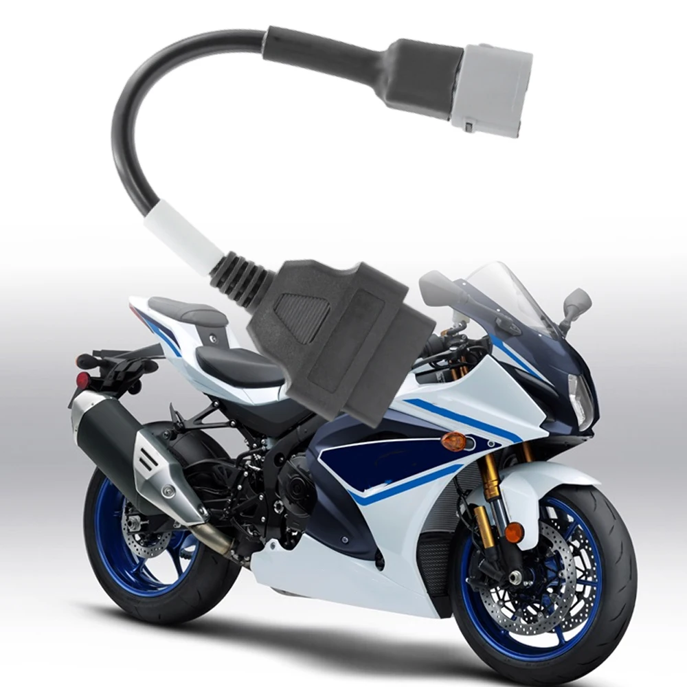 1 Stück Motorrad-OBD-Diagnosekabel für Suzuki 6Pin auf 16Pin OBD2 Diagnosescanner-Adapter