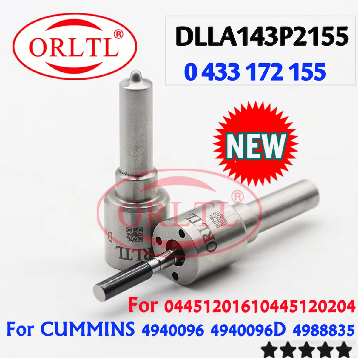 ORLTL DLLA143P2155 (0 433, 172, 155) boquilla inyector Original DLLA 143P 2155 para 0 445, 120, 161 0 445, 120, 204 0 445, 120 071/ 184