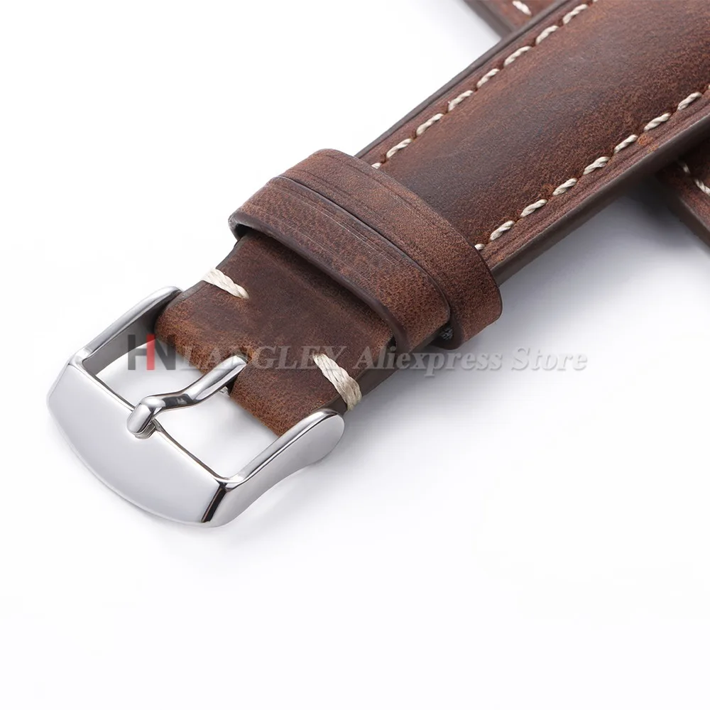 Rindsleder-Uhrenarmband 14mm 16mm 18mm 20mm 22mm 24mm Vintage Dunkelbraun Schnellverschluss-Uhrenband für Samsung Galaxy Watch 8/7/6/5/4 – Detail 13