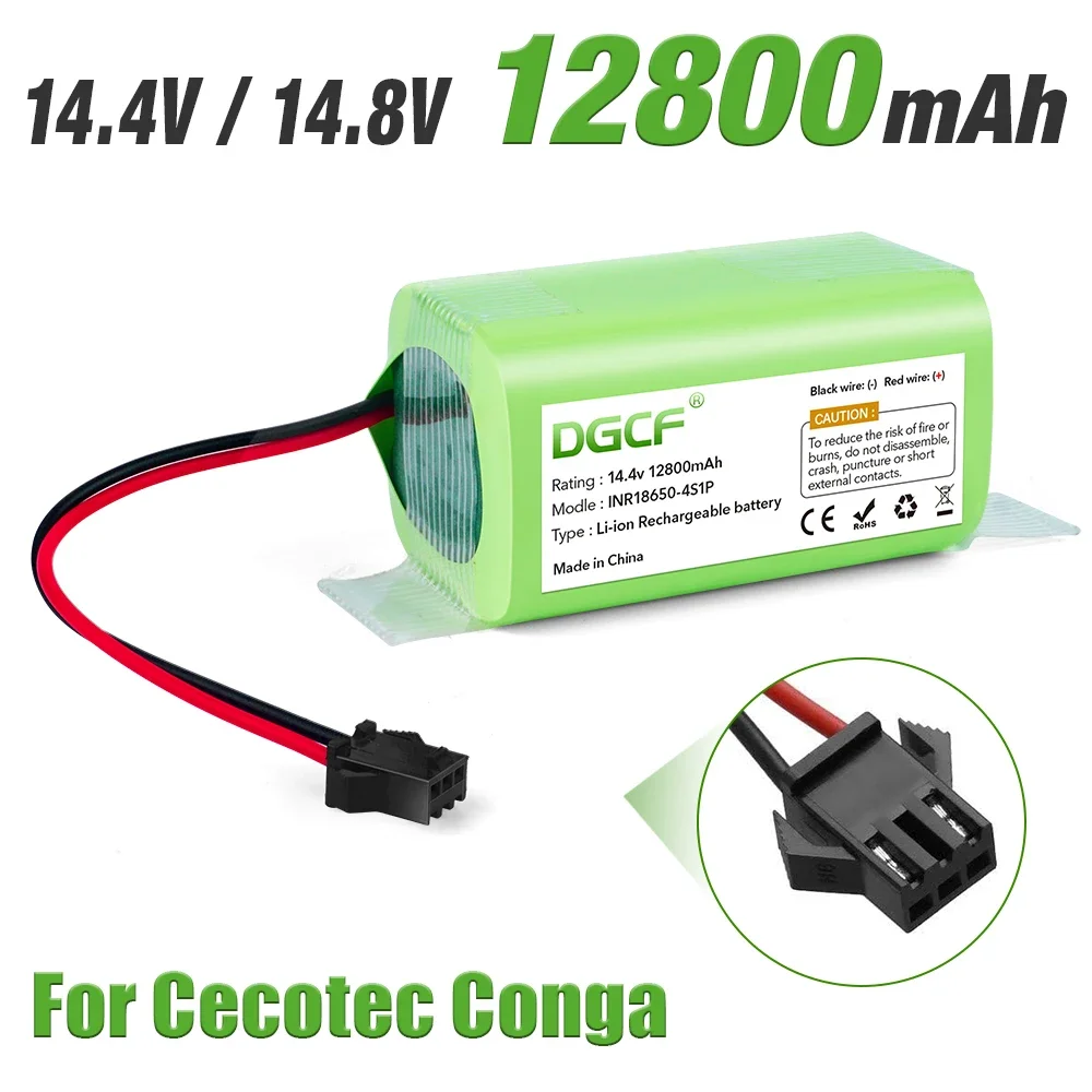 

New 14.4V 12800mAh INR18650 4S1P Battery For DEXP MMB-300 X500 X520 X600 Mamibot EXVAC660 EXVAC880 Robot Vacuum Cleaner Battery