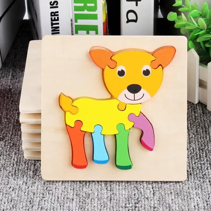 

F62D Easy Baby Puzzle Toy Learning Tangram Toddlers’ Learning Teaser Toy