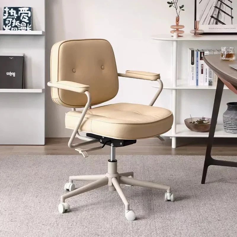 Computer Chair Home Office Chair Lift Swivel Chair Study Comfortable Simple Backrest Seat Bedroom Dormitory Desk