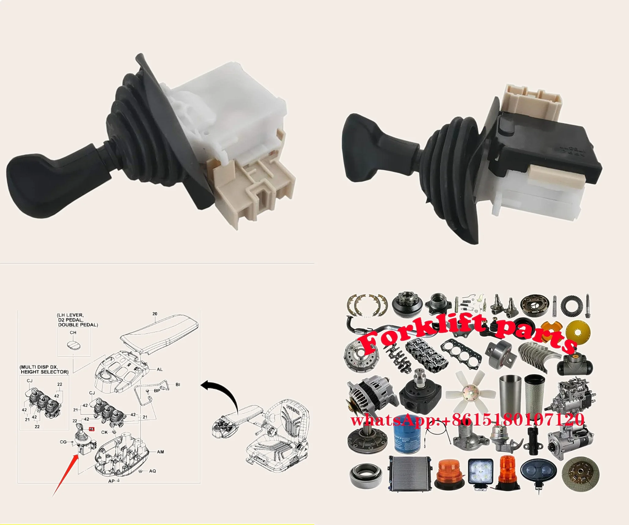 Electric Forklift Forward Reverse Gear Switch for 8FBE15 57460-11321-71