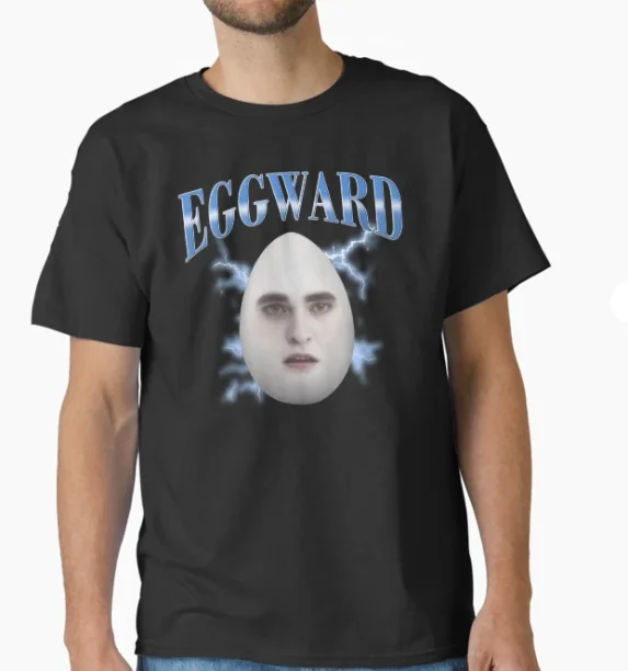 ميمي الشفق Eggward متعة تي شيرت إدوارد كولين روح الدعابة تي شيرت الرجال والنساء عادية القطن قصير الأكمام تي شيرت