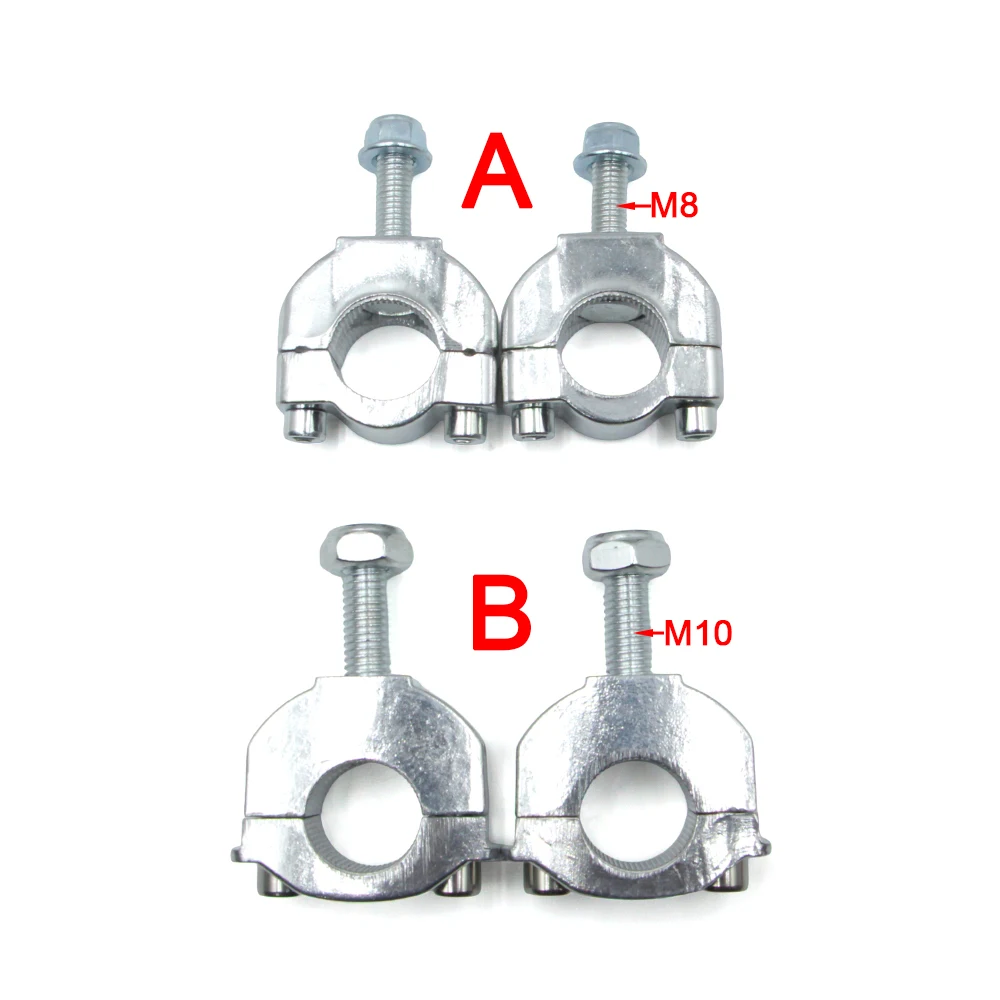Motorcycle 7/8'' 22mm Handlebar Bar Risers Mount Bracket Clamp Taper For 47 49cc Engine 2 Stroke Pocket Bike Mini Dirt Bike Part