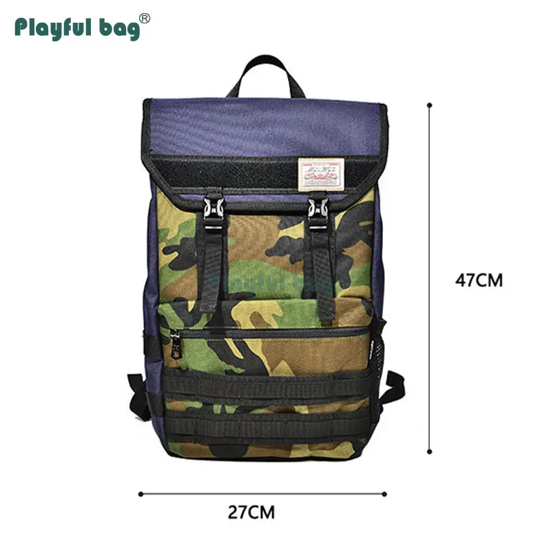 Double Rocker Skateboard Backpack Outdoor Skateboard Carrying Bag BK/Camouflage 1000D Backpack Skating sport equipment AMB178