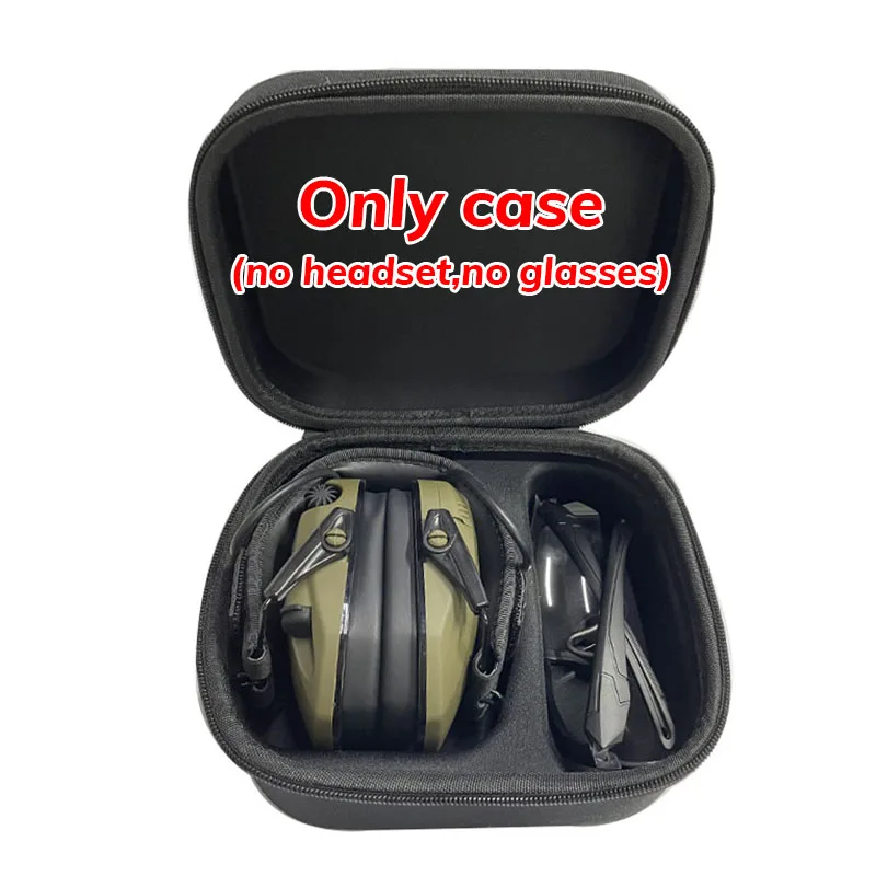 Hard EVA Case for Both Howard Leight By Honeywell Impact Earmuff and Genes accommodating headphones and glasses(only case)